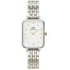 Moteriškas laikrodis DANIEL WELLINGTON Quadro Lumine 5 jungčių dviejų tonų 20 mm DW00100625 + BOX (zw519f)
