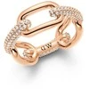Daniel Wellington Stilingas bronzinis žiedas Crystal Link DW0040057