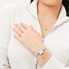 Daniel Wellington Stilingas plieno karoliai su blizgančiu kamuoliuku Pavé DW00400655