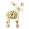 Deers Deer mini brooch Miss rusvai gelsvas