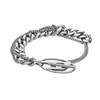 Diesel Distinctive double unisex steel bracelet DX1550040