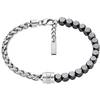 Diesel Fashionable steel bracelet with hematite DX1647931