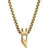 Diesel Gold-plated unisex steel pakabukas DX1670710