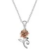 Disney Gražūs sidabriniai princesės karoliai C902727TL-P (grandinė, pakabukas)