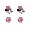 Disney Minnie Mouse girls' earring set SF00663SRWL.CS (2 pairs of earrings)