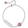 Disney Žaisminga sidabrinė apyrankė Captain America Marvel BS00085RL-55.CS