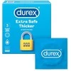 Prezervatyvai Durex Extra Safe 3 vnt, storesni, drėkinti