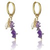 Emily Westwood Charming 2in1 auksiniu dengti auskarai su lankeliu Norah EWE23053G