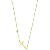 Emily Westwood Delicate auksinis-plated pakabukas Cross EWN260633G