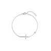 Emily Westwood Delicate steel bracelet with cross EWB260608S