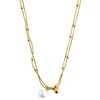 Emily Westwood Double auksinis-plated pearl pakabukas EWN260725G
