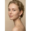 Emily Westwood Gold-plated dangle earrings with pearls EWE260731G