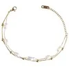 Emily Westwood Gold-plated double bracelet with pearls EWB250244G