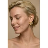 Emily Westwood Gold-plated earrings with pearl Flowers EWE260723G