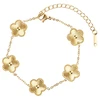 Emily Westwood Gold-plated flower bracelet made of steel EWB250253G