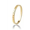 Emily Westwood Gold-plated solid bracelet with crystals Freya EWB250402G