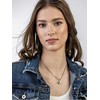 Emily Westwood Auksuotas moteriškas karoliai su mėlynais karoliukais EWN23039G