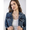 Emily Westwood Auksuotas moteriškas karoliai su mėlynais karoliukais EWN23039G