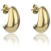 Emily Westwood Derantys auksu dengto plieno Tear Drop Katie auskarai EWE24048G