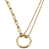 Emily Westwood Kayleigh auksinis-plated heart pakabukas EWN250566G