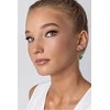 Emily Westwood Madilynn EWE24044G paauksuoti dobilų lapų auskarai su kristalais