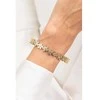 Emily Westwood Solid auksinis-plated steel flower bracelet EWB250165G