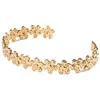 Emily Westwood Solid auksinis-plated steel flower bracelet EWB250165G