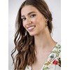 Emily Westwood Stylish auksinis-plated hoop earrings 2in1 Norah EWE23055G