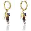Emily Westwood Stylish auksinis-plated hoop earrings 2in1 Norah EWE23055G