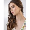 Emily Westwood Stylish auksinis-plated hoop earrings 2in1 Norah EWE23055G