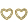 Emily Westwood Virelle auksinis-plated heart earrings EWE260597G