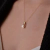 Evolution Group Charming auksinis pakabukas with real pearl and dazzling diamonds 92PB00051