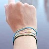 Evolution Group Double auksinis-plated bracelet with colored stones 13114.3