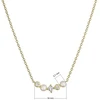 Evolution Group Elegant auksinis-plated pakabukas with zircons and pearls 22057.1