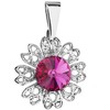 Evolution Group Blizgantis pakabukas su Swarovski kristalu „Gėlė“ 54032.3 fuksija