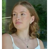 Evolution Group Auksuoti lašo formos auskarai 61083/AU