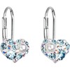 Evolution Group Heart auskarai su Swarovski 31125.9 aqua