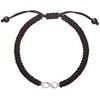 Evolution Group Juodas textile bracelet Infinity 13002.3