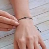Evolution Group Juodas textile bracelet with crystal 13041.3 juodas