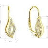 Evolution Group Matching auksinis-plated earrings Waves with zircons 11542.1/AU