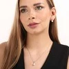 Evolution Group Sidabrinis jewelry set with genuine Pavona pearls 29035.1B (earrings, pakabukas, pendant)