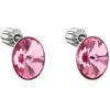 Evolution Group Rožiniai auskarai su Swarovski kristalais 31274.3 rose