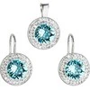 Evolution Group Jewelry set á la Kate Middleton 39107.3 light turquoise (earrings, pendant)