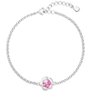Evolution Group Sidabrinis apyrankė su Swarovski kristalu 33117.3 Rožė