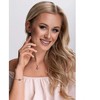 Evolution Group Sidabrinis apyrankė su Swarovski kristalu 33117.3 Rožė