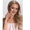 Evolution Group Sidabrinis apyrankė su Swarovski kristalu 33117.3 Rožė