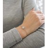 Evolution Group Sidabrinis apyrankė su Swarovski kristalu 33117.1