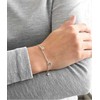 Evolution Group Sidabrinė apyrankė su Swarovski kristalais balta širdelė 33110.1
