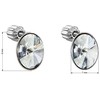 Evolution Group Sidabriniai auskarai su Swarovski kristalais 31274.5 Mėlyna Shadow