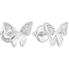 Evolution Group Sidabrinis auskarai su cirkoniais Butterfly 11311.1